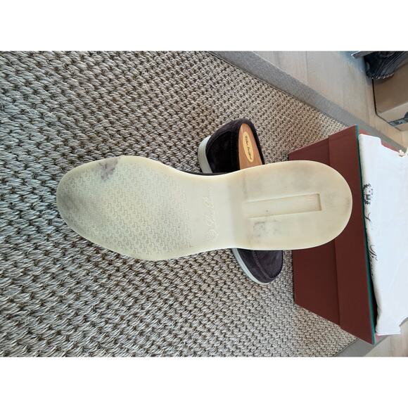 LOWEST $ ONLINE Men’s Loro Piana Brown Suede Summer walk Loafers Size 41 - Picture 11 of 13